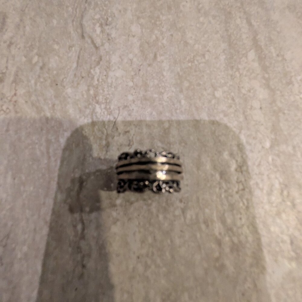 PZ Paz Creations  925 Sterling Silver Spinner Ring SZ 8